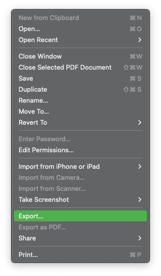 PDF to JPEG on Mac