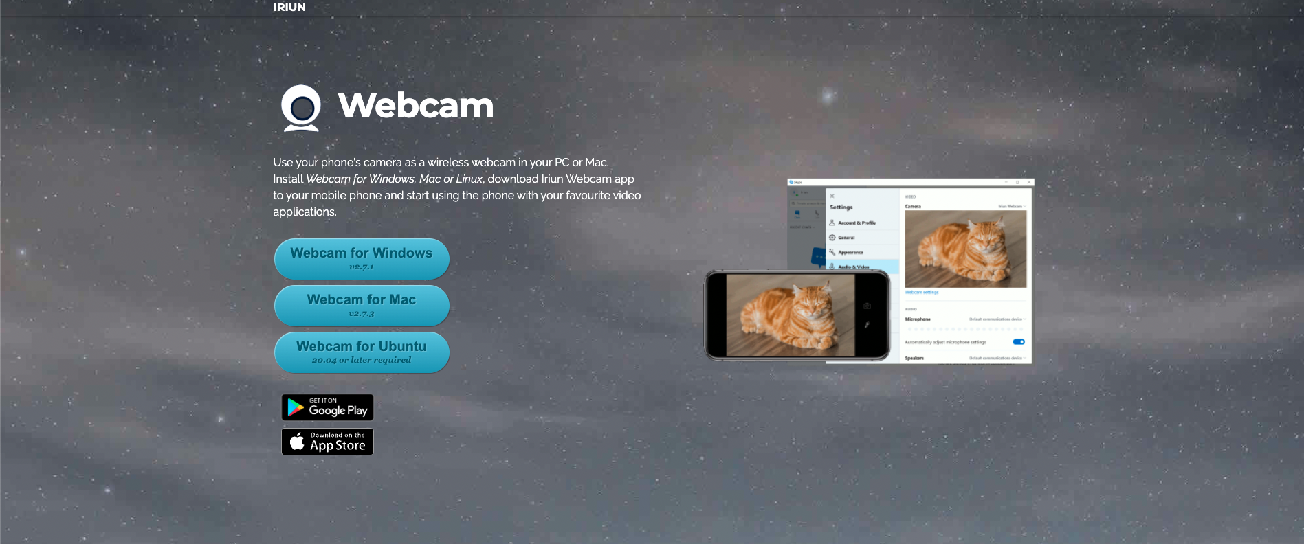 Desktop as webcam